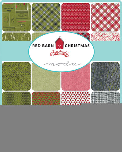55530JR Red Barn Christmas Jelly Roll