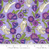 48722 13 Pansy's Posies Lavendar 14" End-of-Bolt Piece