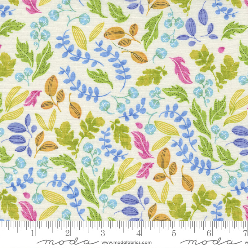 48736 11 Wild Blossoms Cream By-the-Yard