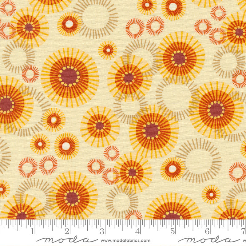 48743 12 Forest Frolic Cream By-the-Yard