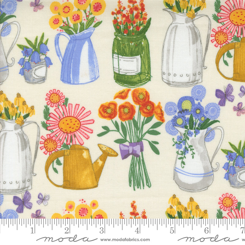 48782 11 Superbloom Cream By-the-Yard