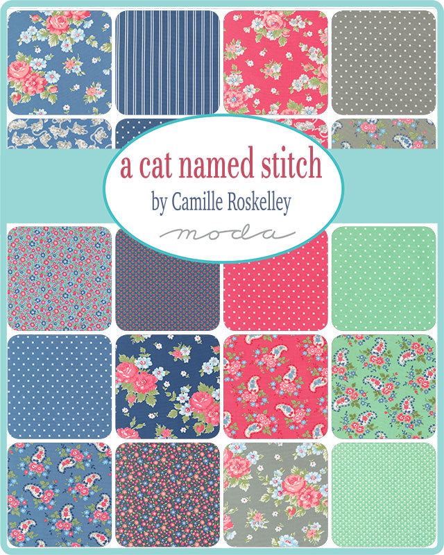 55340JR A Cat Named Stitch Jelly Roll
