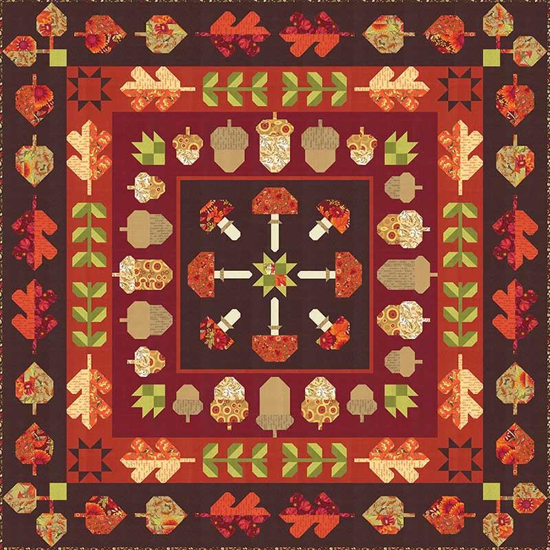 Oak Grove Square Quilt Pattern by Robin Pickens - RPQP LP150 Pattern