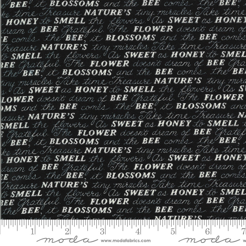 19963 15 Bee Grateful Ebony By-the-Yard