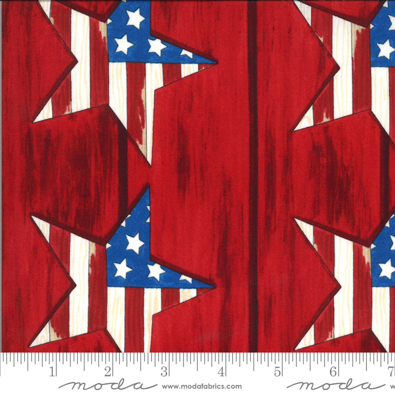 19981 11 America The Beautiful Barnwood Red By-the-Yard