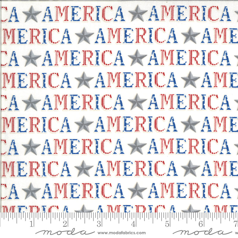 19983 12 America The Beautiful White By-the-Yard