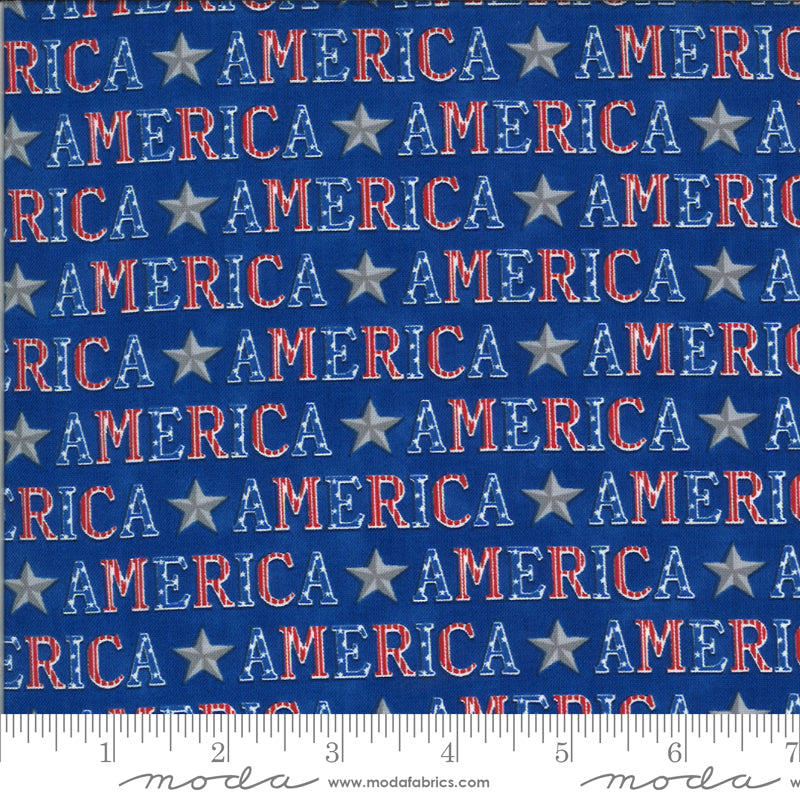 19983 14 America The Beautiful Lake Blue By-the-Yard