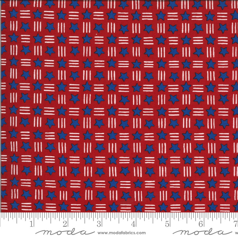 19987 11 America The Beautiful Barnwood Red By-the-Yard