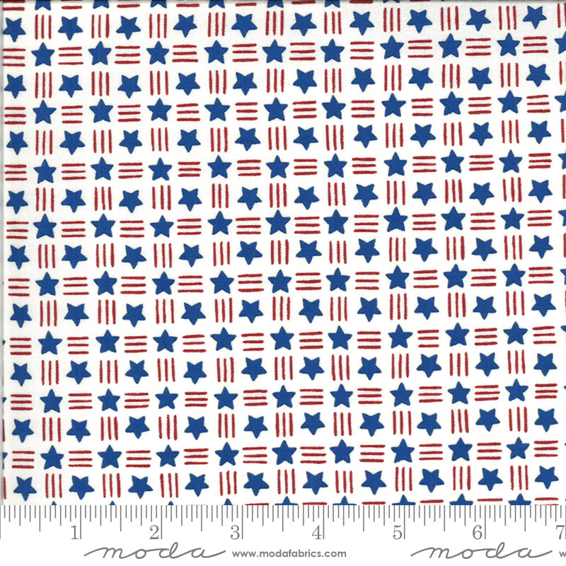 19987 12 America The Beautiful White By-the-Yard