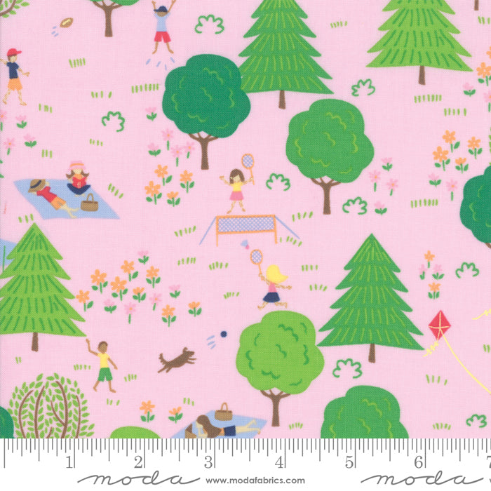 20671 13 Sunday Picnic Light Pink 15" End-of-Bolt Piece