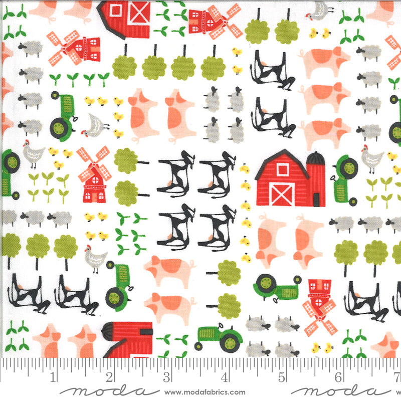 20701 11 On The Farm Cream 19" End-of-Bolt Piece