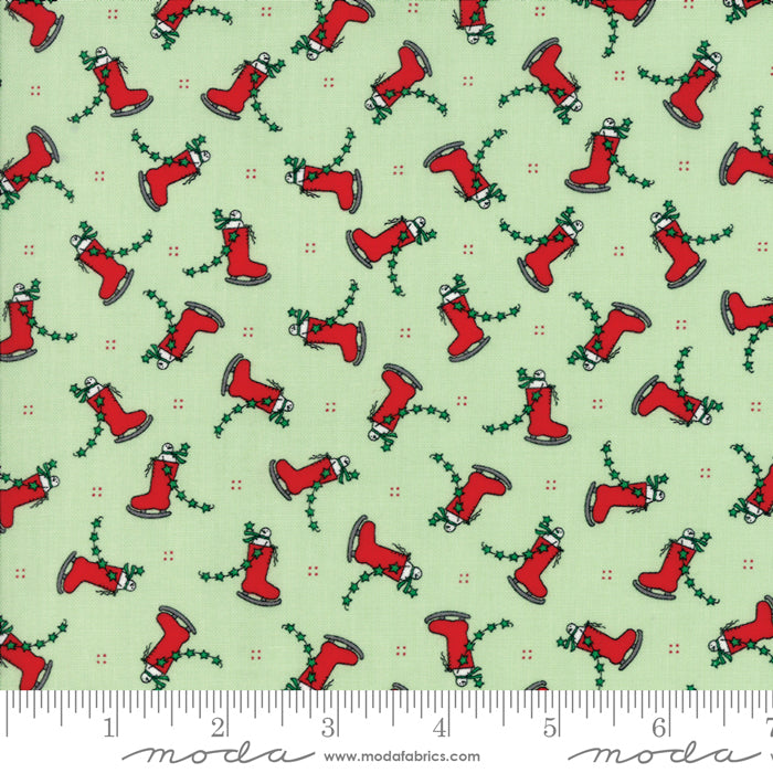 2943 12 Merry Merry Snow Days Spearmint By-the-Yard