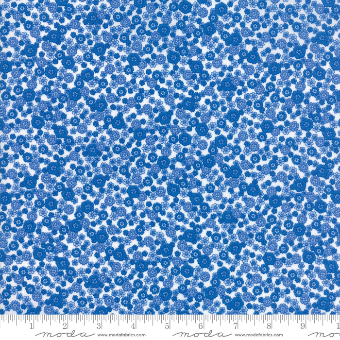 33374 11 Summer Breeze VI Ivory/Blue Fat Quarter