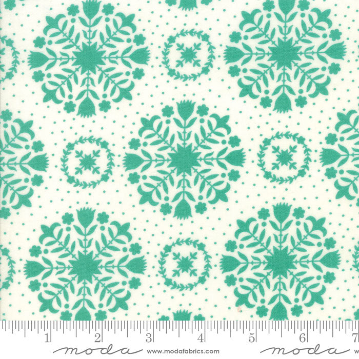 55141 15 Handmade Teal Green 11" End-of-Bolt Piece