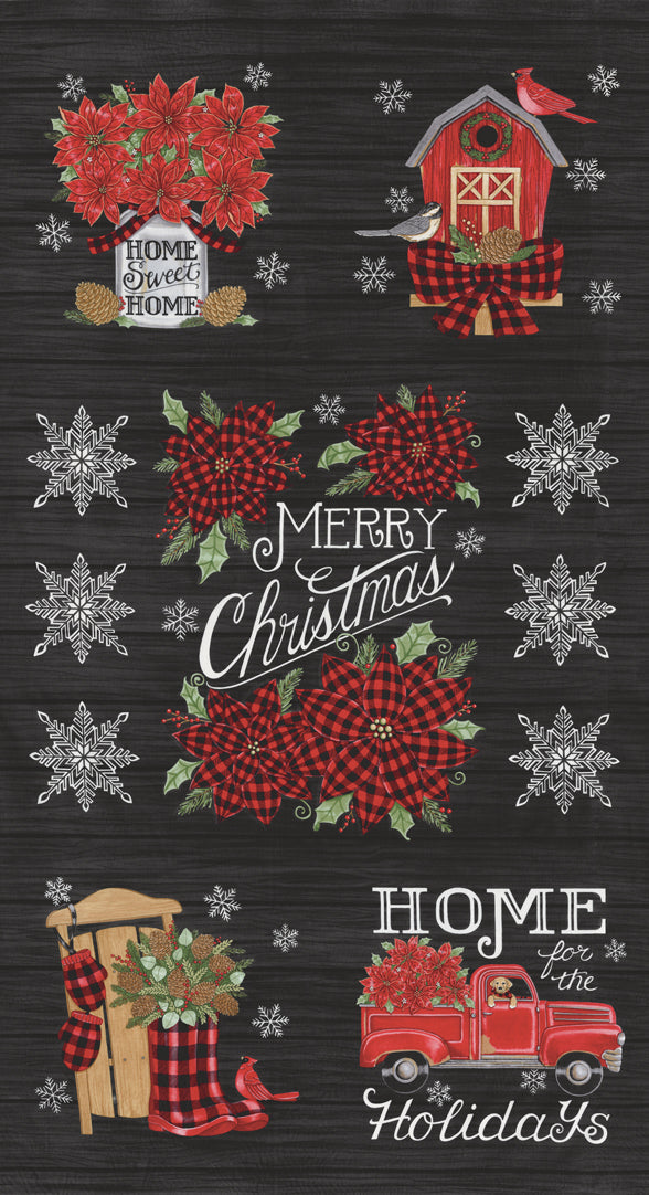 56000 13 Home Sweet Holidays Black Panel
