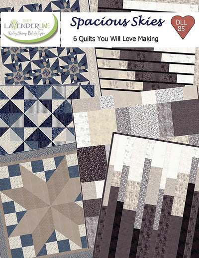 Six quilts designed by Lavender Lime - DLL-85. Pattern