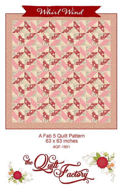 Whirl Wind Quilt Pattern QF 1901 Pattern