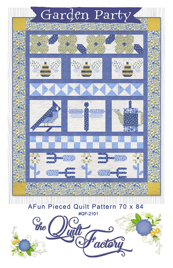 Garden Party Quilt Pattern - QF-2101 Pattern