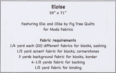 Eloise Quilt Pattern by Mountain Rose Designs